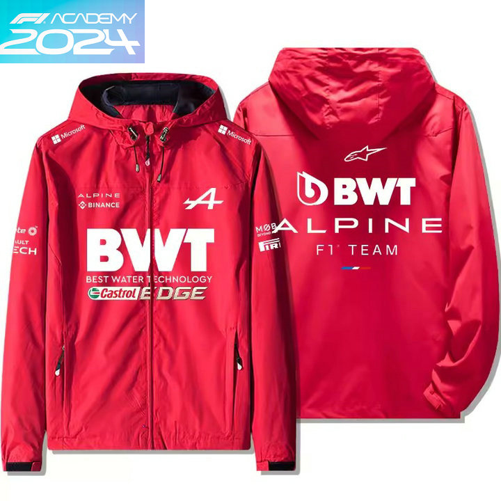 2024 Veste Imperméable Alpine F1 Team BWT Coupe-vent Homme